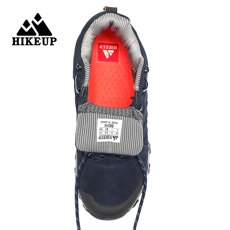 HIKEUP-Zapatillas de senderismo antideslizantes para hombre, zapatos transpirables resistentes al desgaste, a prueba de salpicaduras, escalada, Trekking, caza, turismo - imagen 4