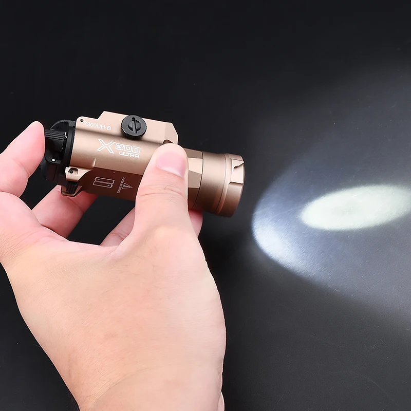 WADSNX300UH B caza Surefir linterna arma explorador Metal LED al aire libre luz táctica airsoft accesorios equipos ajuste 20mm - imagen 2