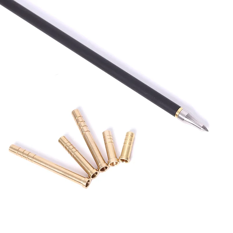12 Uds. Flecha de cobre de inserción compatible con ID 6,2 Mm 37gr 100gr 150gr 200gr 250gr 300gr 350gr flechas de carbono eje arco caza 12 Uds - imagen 4