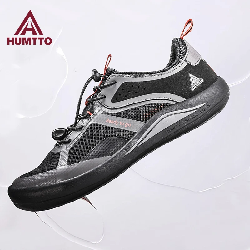 HUMTTO zapatos de senderismo al aire libre para hombre, zapatos informales retro transpirables para correr, zapatillas antideslizantes, botas de trekking al tobillo, zapatos todoterreno - imagen 3
