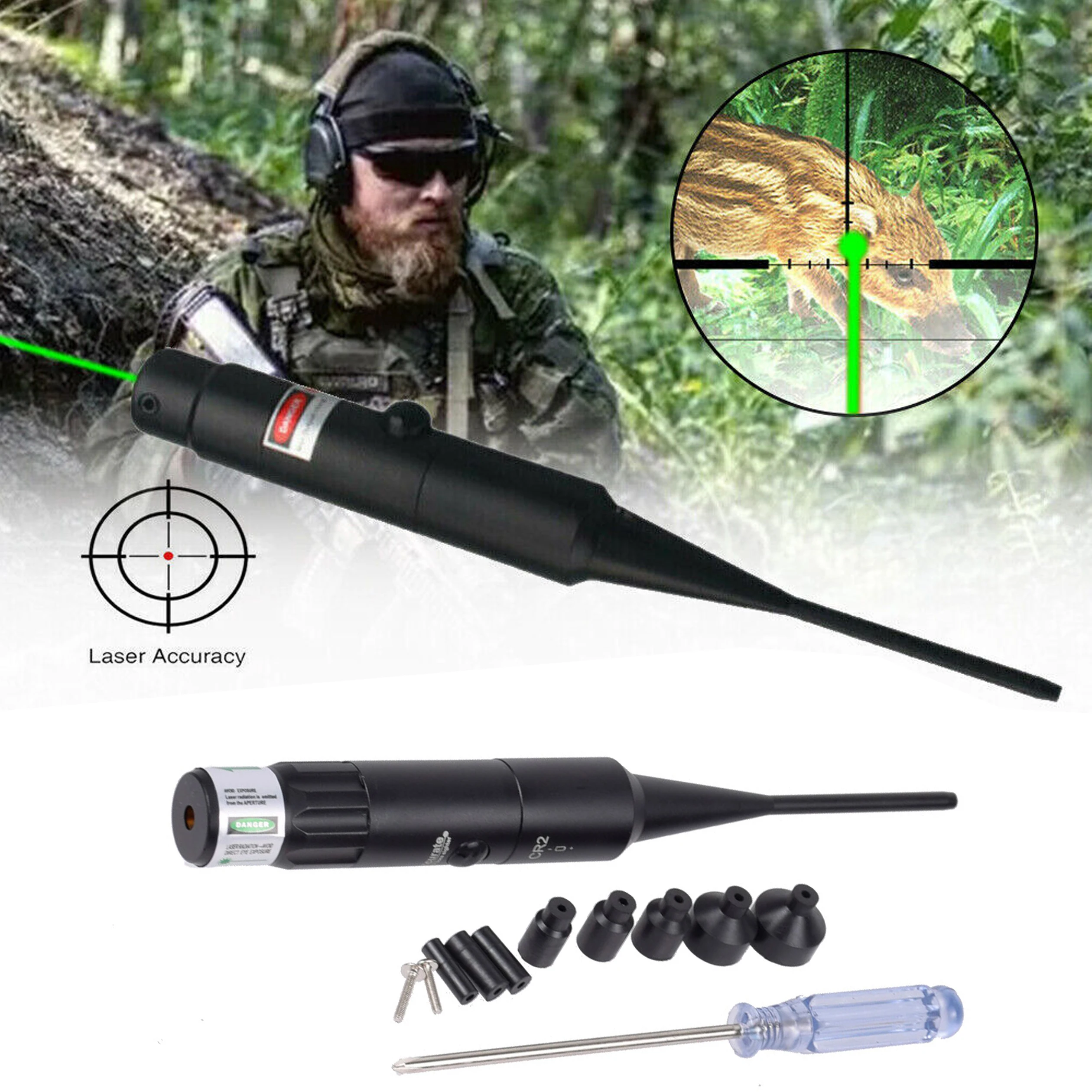 Boresighter láser para rifle: mira de colimación y puntero de visor - imagen 3