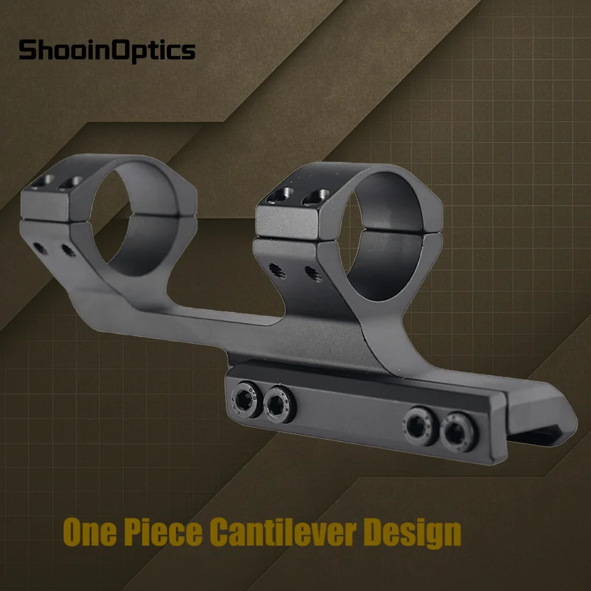 Montura de Mira Telescópica Shooin Optics de 30 mm, Cantilever de una Pieza con Riel Picatinny de 20 mm, Aluminio de Precisión para Mira Telescópica - imagen 5