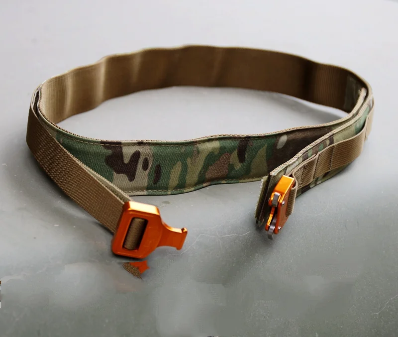 Cinturón táctico de camuflaje Mc de estilo múltiple, tela de nailon Multicam forjado de aleación de aluminio 7075 - imagen 3
