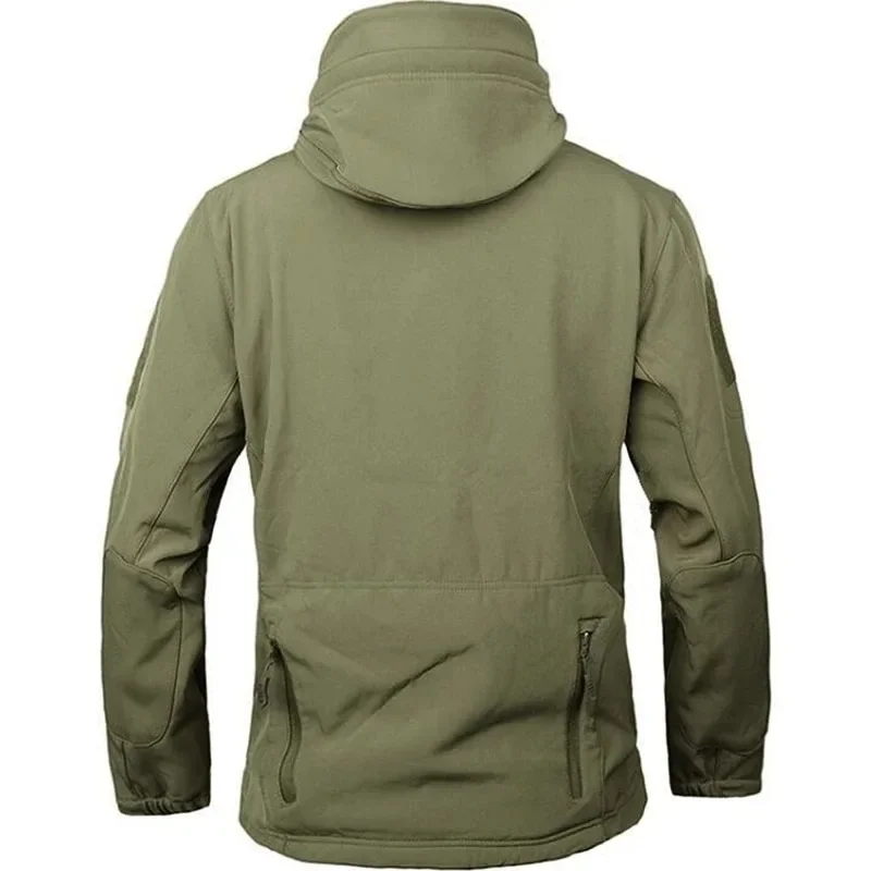 Chaquetas tácticas de invierno para hombre, chaqueta militar suave con capucha, ropa de trabajo cálida, abrigos Bomber de combate resistentes al desgaste, abrigos de caza para escalar - imagen 4
