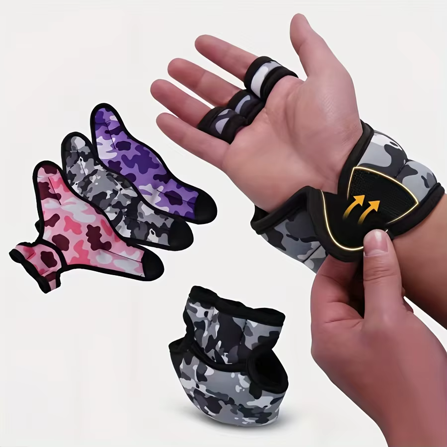 Guantes ponderados entrenamiento táctico con correa de muñeca ajustable