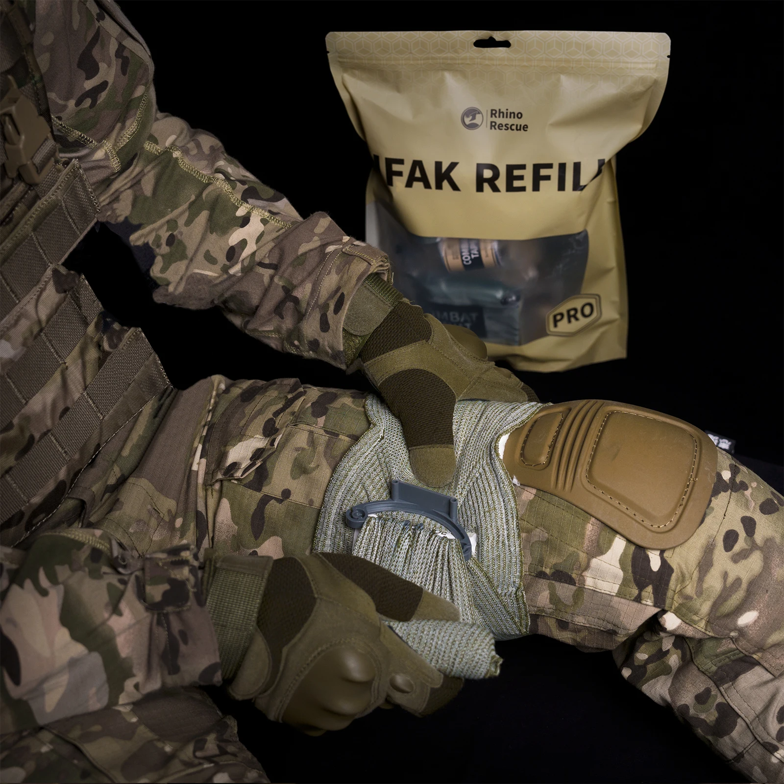 Kit de trauma de emergencia de rescate de rinoceronte, IFAK táctico de combate para suministros de respuesta de primeros auxilios - imagen 5