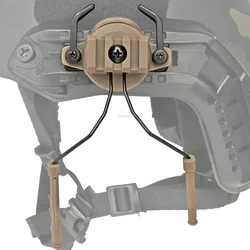 Soporte táctico de auriculares para riel Picatinny de casco