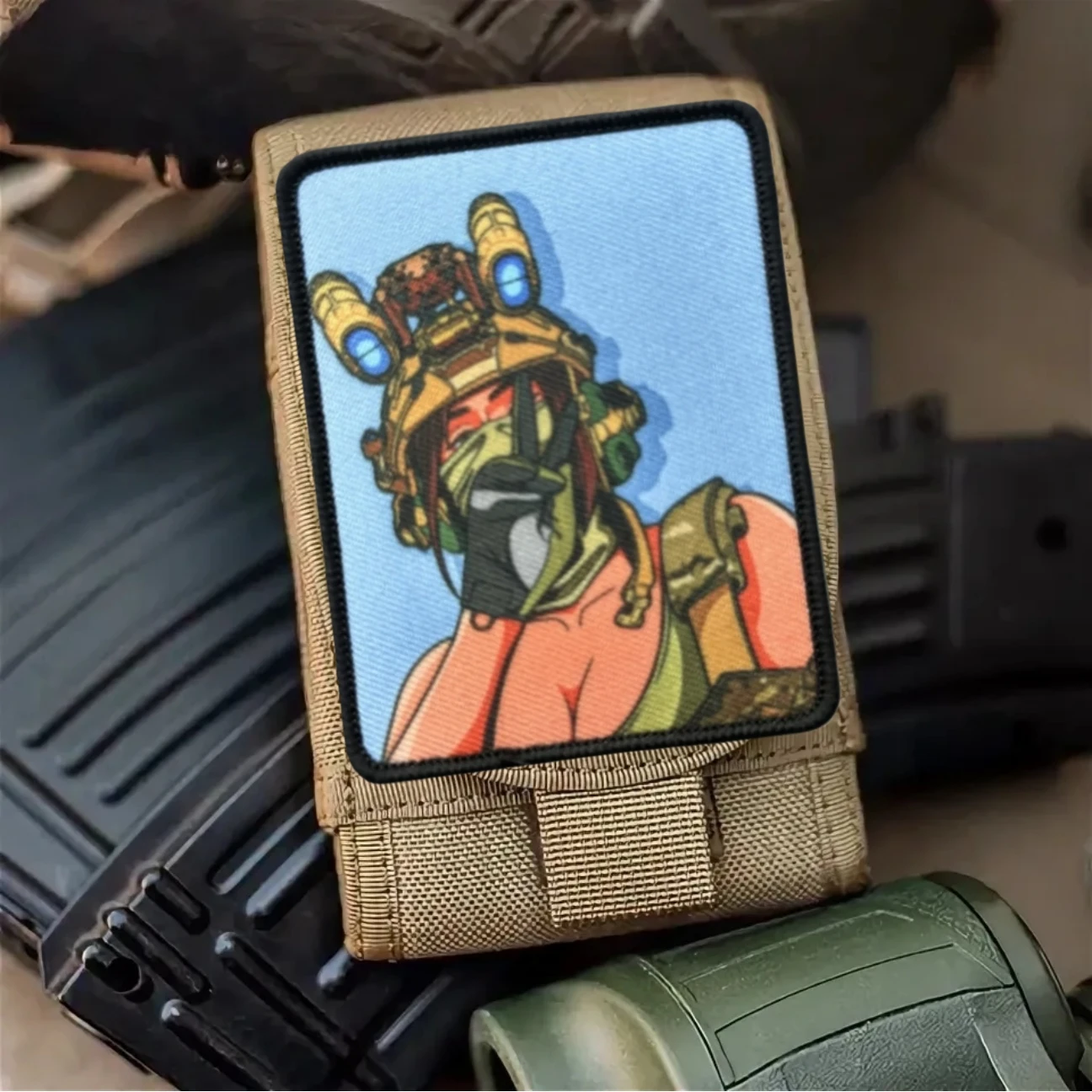 Parche de soldado femenino de Biya, moral táctica del ejército, apliques personalizados, pegatina para mochila militar, parches con gancho impreso para ropa