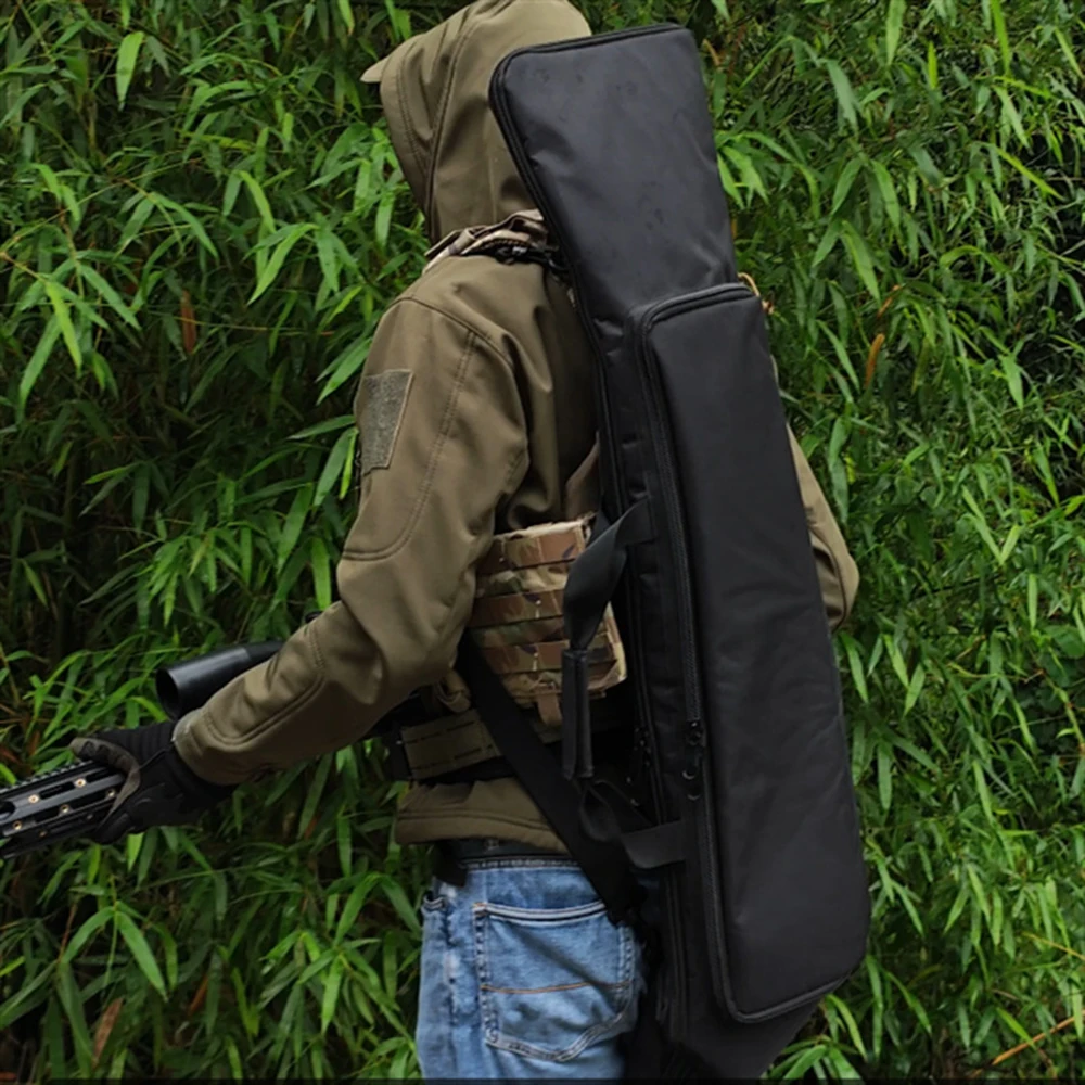 Bolsa táctica para pistola de 120cm, bolsa para Rifle, escopeta, Airsoft, bolsa larga, mochila de almacenamiento de pistola con herramientas, Poket para accesorios de caza - imagen 5