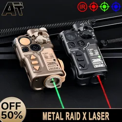 WADSN Tactical RAID X Láser Táctico de Punto Rojo/Verde/Azul, Foco IR para Softair, Indicador de Cero Metálico, Láser Estroboscópico para Airsoft, Caza y Armas