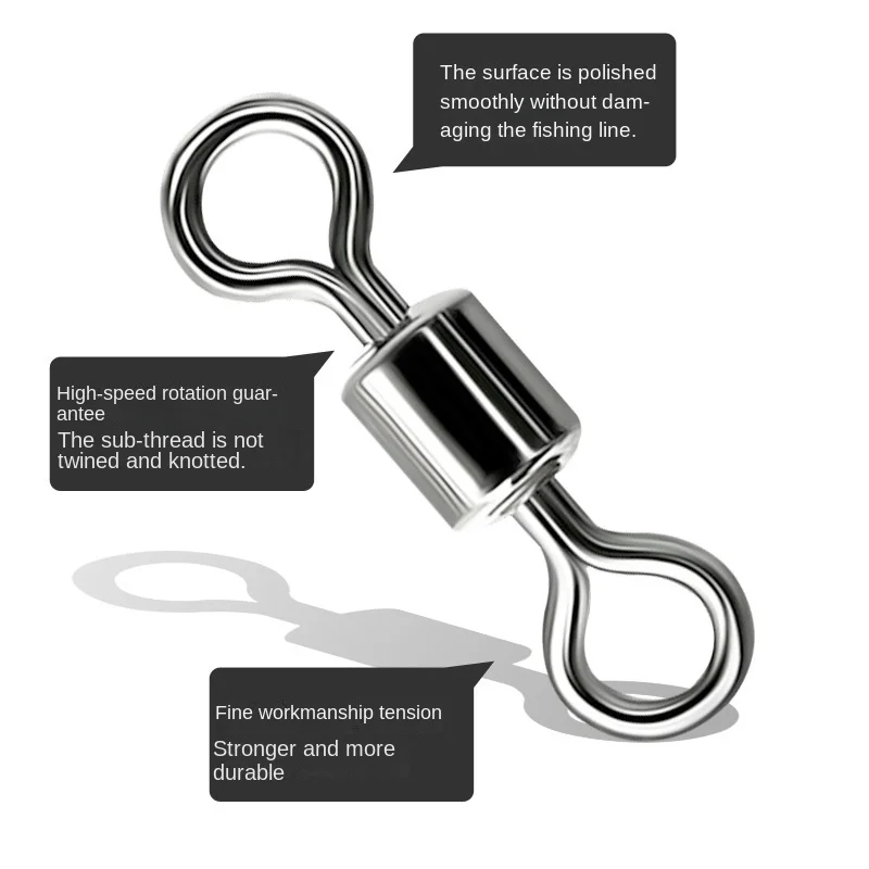 Rodamientos giratorios de pesca con anillos de seguridad, accesorios de pesca de carpa, 50 unidades por lote - imagen 2