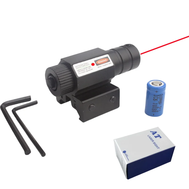 Mira láser roja, verde y azul, mira de punto rojo apta para mira láser de montaje en riel de 11/20mm - imagen 2