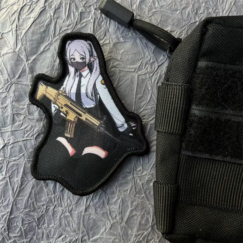 Parche táctico anime con velcro para mochila