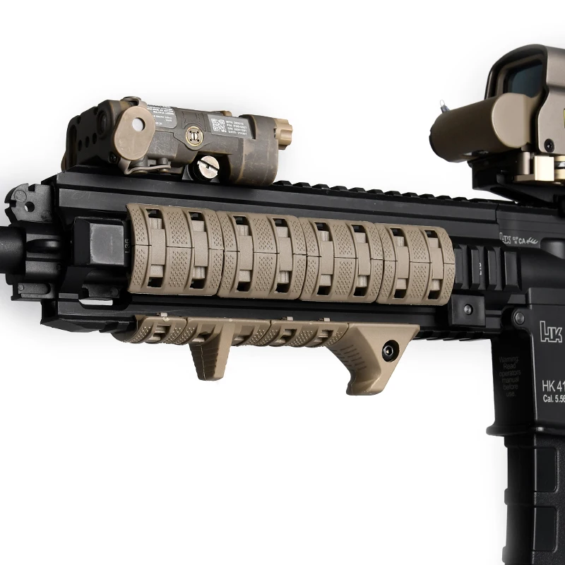 Protector manos táctico nailon modular para riel Picatinny airsoft - imagen 5