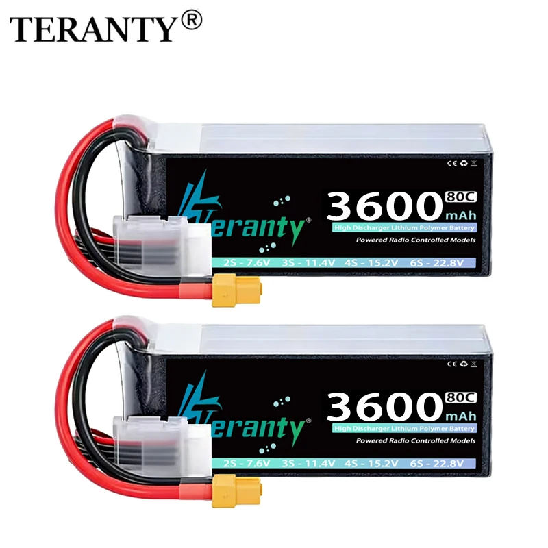 Batería LiPo TERANTY para dron FPV y vehículos RC conector XT60