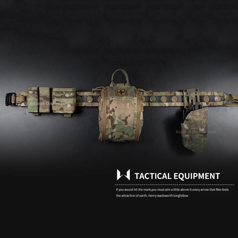 MOLLE Kit de primeros auxilios táctico, bolsa de cinturón, chaleco de caza, portador de placa, Camping al aire libre, respuesta rápida, paquete de herramientas médicas al aire libre - imagen 4