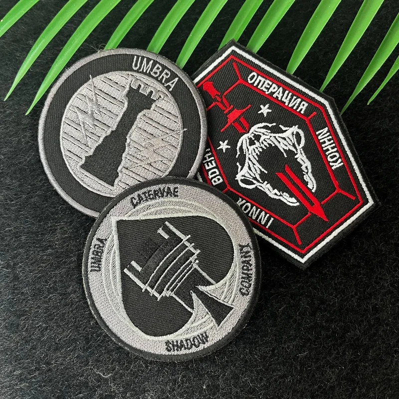 Call of Duty Shadow Tactics Morale Chapter bordado COD Shadow Snake equipo gancho y bucle parche mochila ropa juego brazalete - imagen 2
