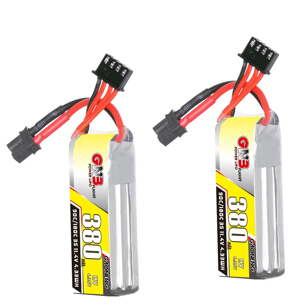 GNB HV 3S 11,4 V 380mAh 90C/180C batería Lipo para coches RC barcos RC helicóptero Quadcopter Dron de carreras con visión en primera persona repuestos 3S batería - imagen 4