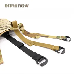 Mochila táctica MOLLE con placa externa y soporte para avión colgante