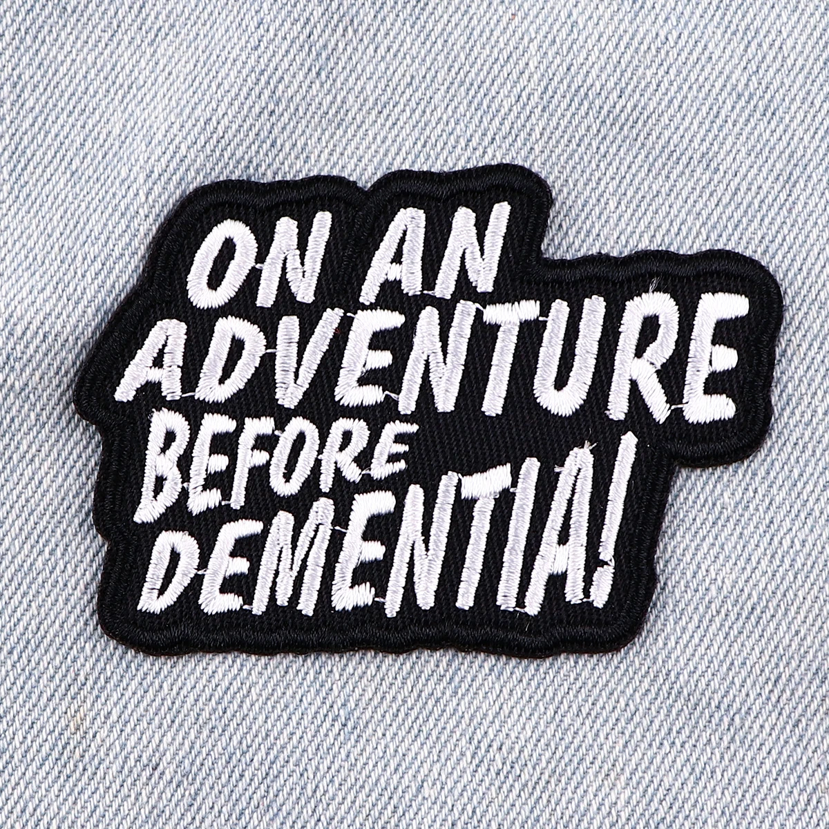 Parches de advertencia para planchar en la ropa, pegatinas, citas, parches bordados en la ropa, rayas de ropa DIY - imagen 5