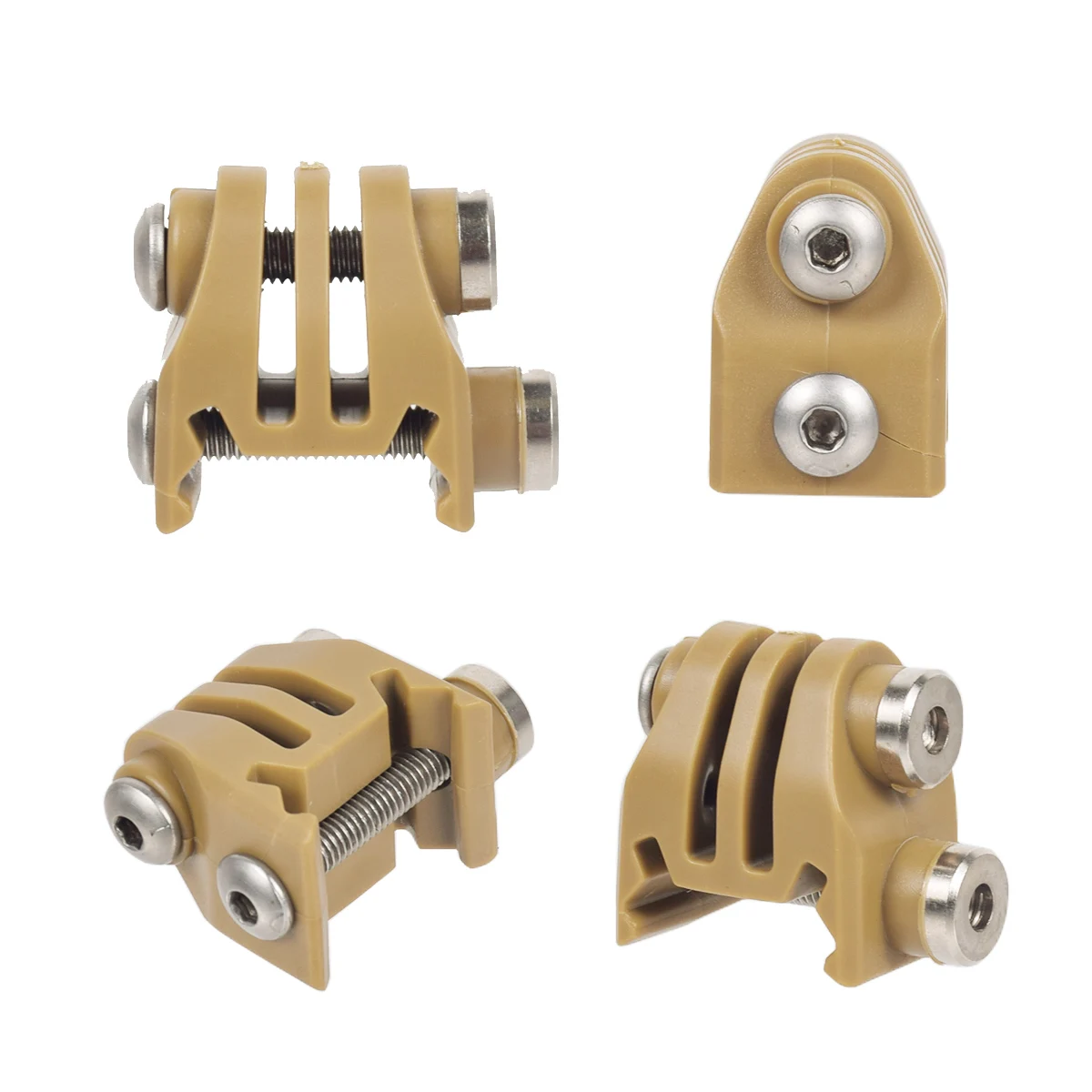 Adaptador de pistola de Airsoft de montaje en riel Picatinny para GoPro, SJCAM, Sony, Garmin, Eken, cámara de acción, pistola de tiro, Rifle, montaje láser - imagen 4