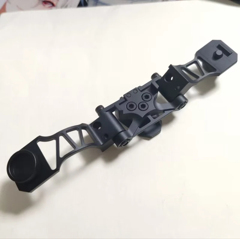 Brazo en J de montaje con soporte NVG PVS28 de metal para gafas de visión nocturna dobles AN/PVS 14, - imagen 5