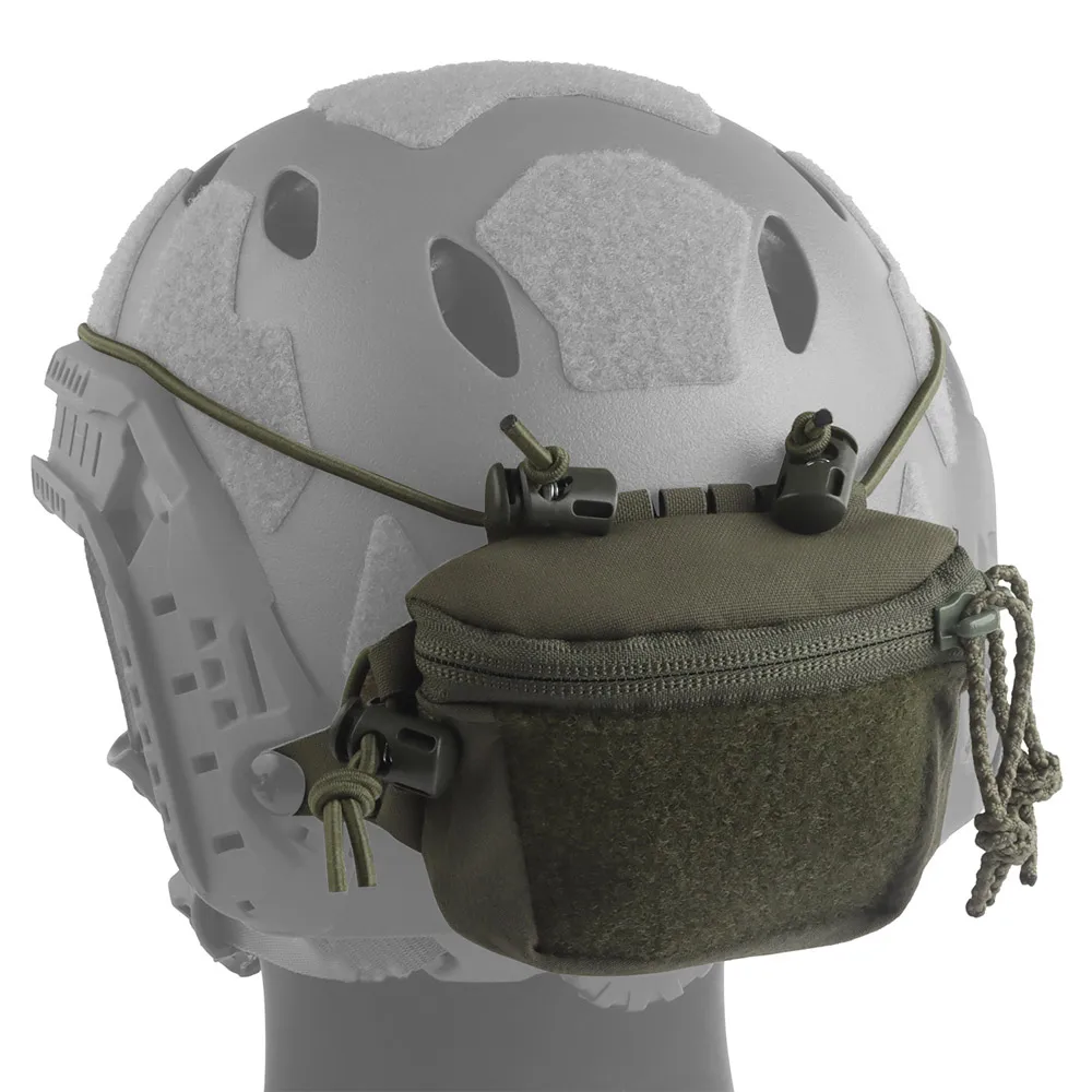 Bolsa de batería para casco táctico, estilo SC, caza, tiro rápido, soporte para casco Airsoft, caja de batería de contrapeso NVG, bolsa de almacenamiento, equipo