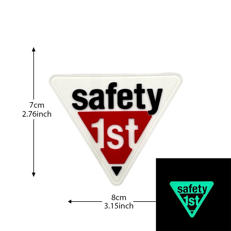 Parche de gancho y bucle de PVC brillante de seguridad, parches de accesorios de ropa, insignia moral al aire libre, insignias tácticas - imagen 3