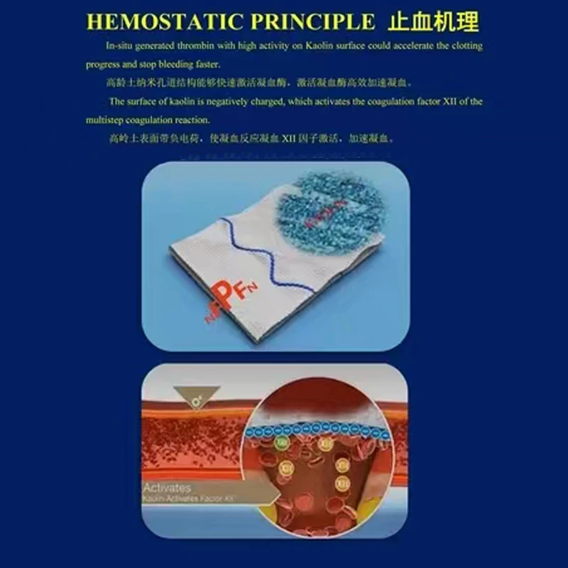 Gasa hemostática para combate, emergencia, trauma, plegado en Z, Soluble, Ifak, botiquín de primeros auxilios militar táctico, vendaje médico para heridas - imagen 5