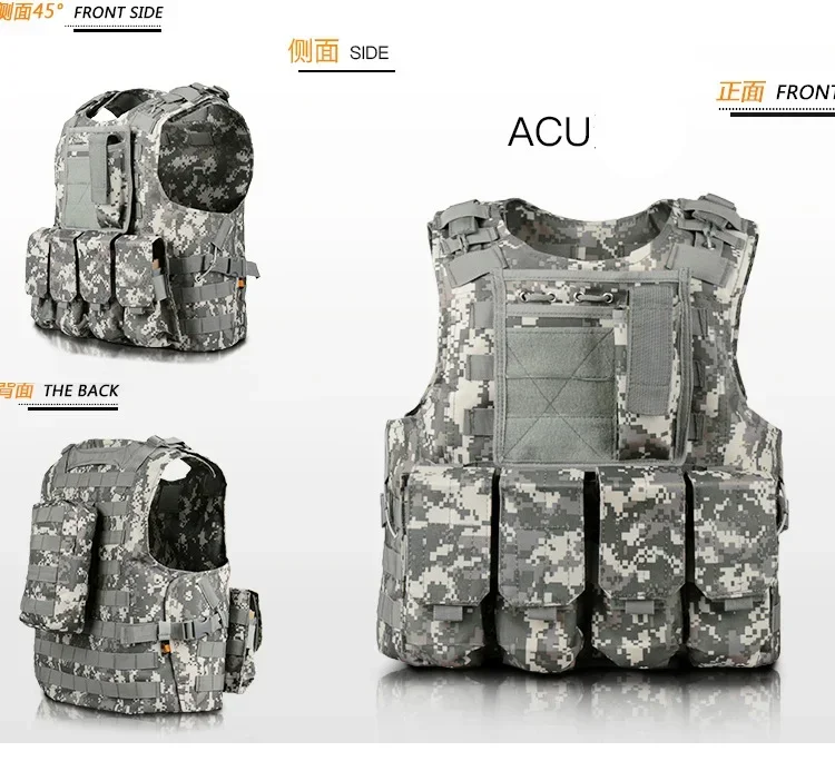 Chaleco táctico para niños, portador de placa de asalto para entrenamiento de combate, caza al aire libre, Airsoft CS, chalecos de protección deportiva para caza - imagen 3