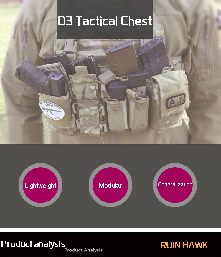 Un chaleco táctico con una funda para el arma