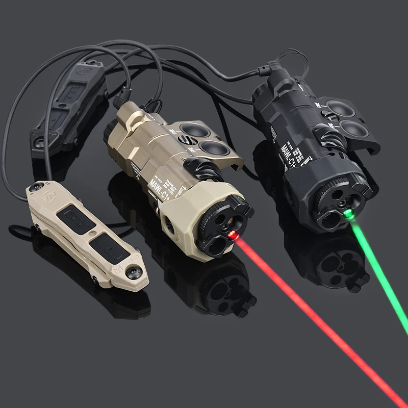 MAWL C1+ puntero láser táctico metal rojo verde azul IR remoto - imagen 5