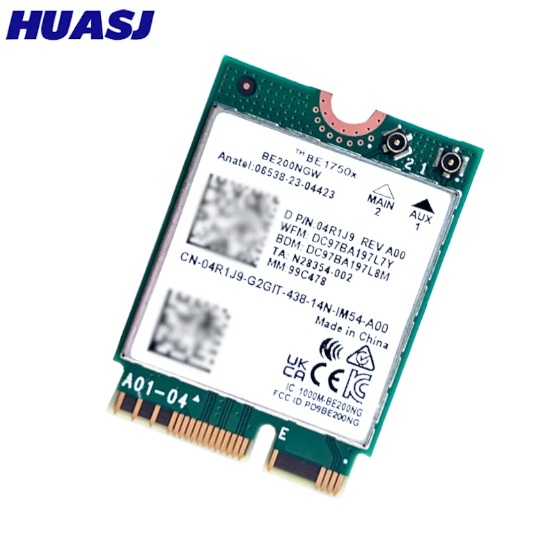 BE1750x última tarjeta Wi-Fi Wi-Fi 7 triple banda 2,4/5/6 GHz 5,8 Gbps BT5.4 compatible con M.2 PCIe 802.11BE BE200NG Gigabit 5G - imagen 2