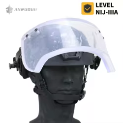 Visera balística NIJ IIIA nivel máscara a prueba de balas visera desmontable a prueba de balas para cascos a prueba de balas FAST MICH