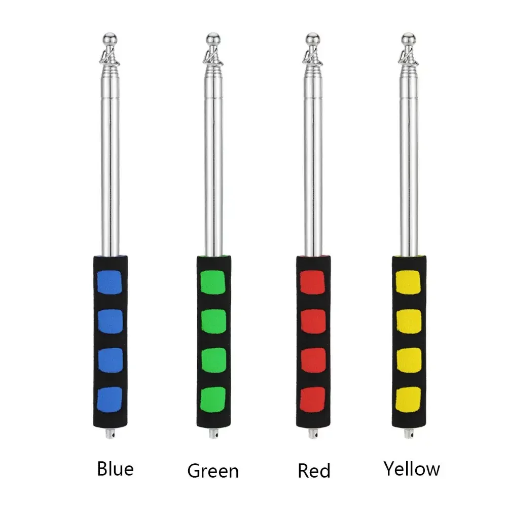 Mastro de bandera de 1,2/1,6/2,0 metros, mango de esponja ligero de acero inoxidable, poste portátil, mastro de bandera ondeante, puntero de enseñanza, Tour