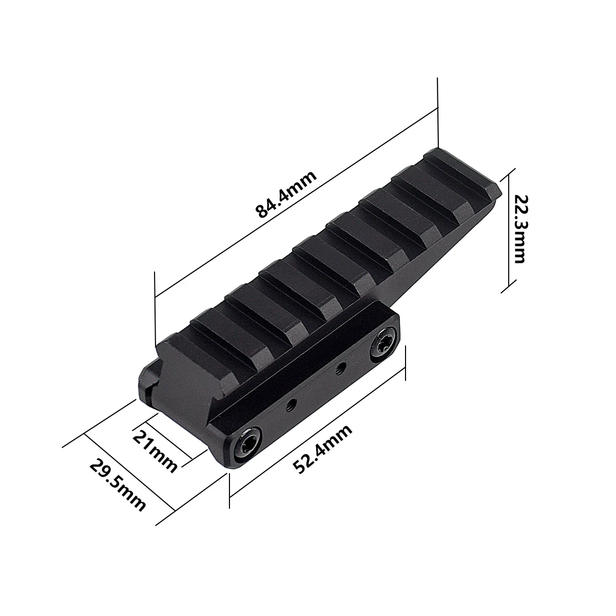 Mira telescópica táctica 558, montaje elevador rápido, alcance holográfico, Base de montaje aumentada para 551 553 558 LP LC, mira de punto rojo - imagen 5