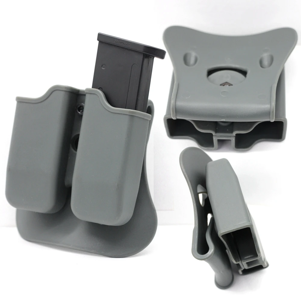 GLOCK 17 Bolsa para cargadores MOLLE de doble pila táctica exterior
