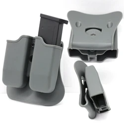 GLOCK 17 Bolsa para cargadores MOLLE de doble pila táctica exterior