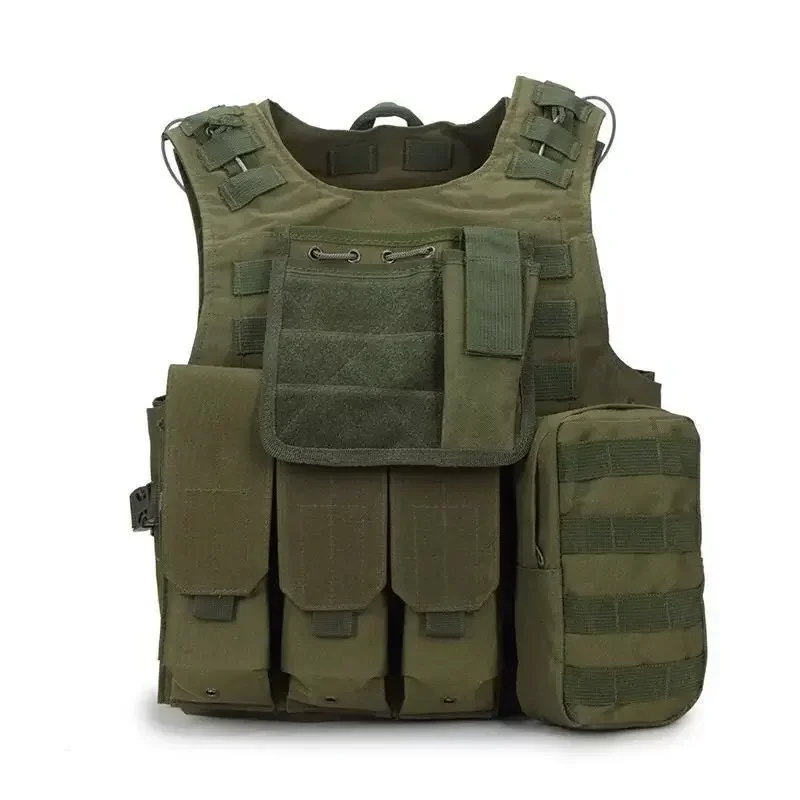 Chaleco táctico militar de asalto Molle, chaleco de combate, chalecos de camuflaje para caza, ropa para exteriores, equipo Airsoft - imagen 5
