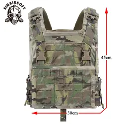 SINAIRSOFT Chaleco táctico MOLLE portaplacas liberación rápida