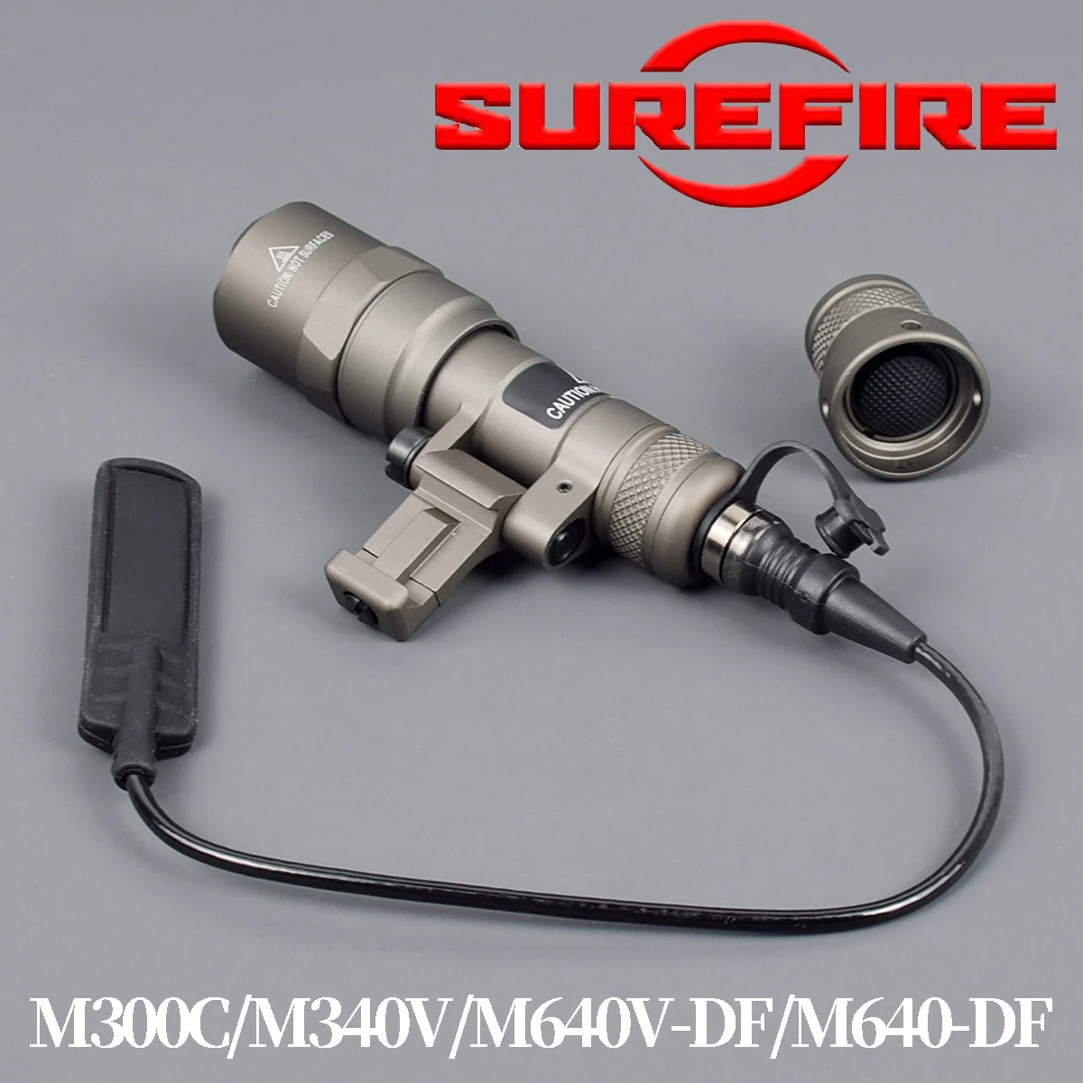 Linterna táctica Surefire M340 DF M640 SF, luz Led de explorador M340C, riel Picatinny de 20mm, montaje M LOK, lámpara de caza Airsoft