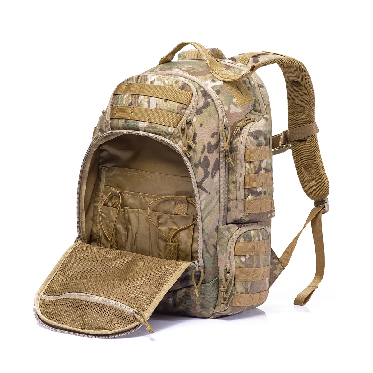 Yakeda 40L MC Molle mochila táctica para senderismo impermeable Camping Trekking equipo de viaje senderismo Morrales bolsos de hombro tácticos - imagen 4