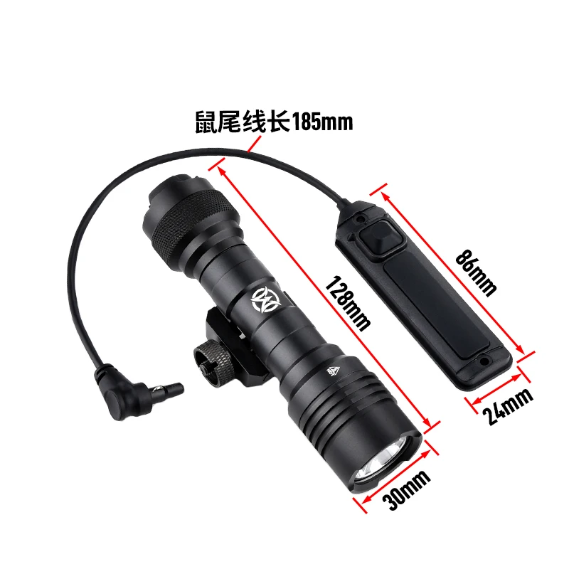 WADSN Airsoft Surefir linterna de Metal luz de explorador táctico AR15 arma de Rifle linterna LED foco de caza SF lámpara de pistola PEQ15 - imagen 3