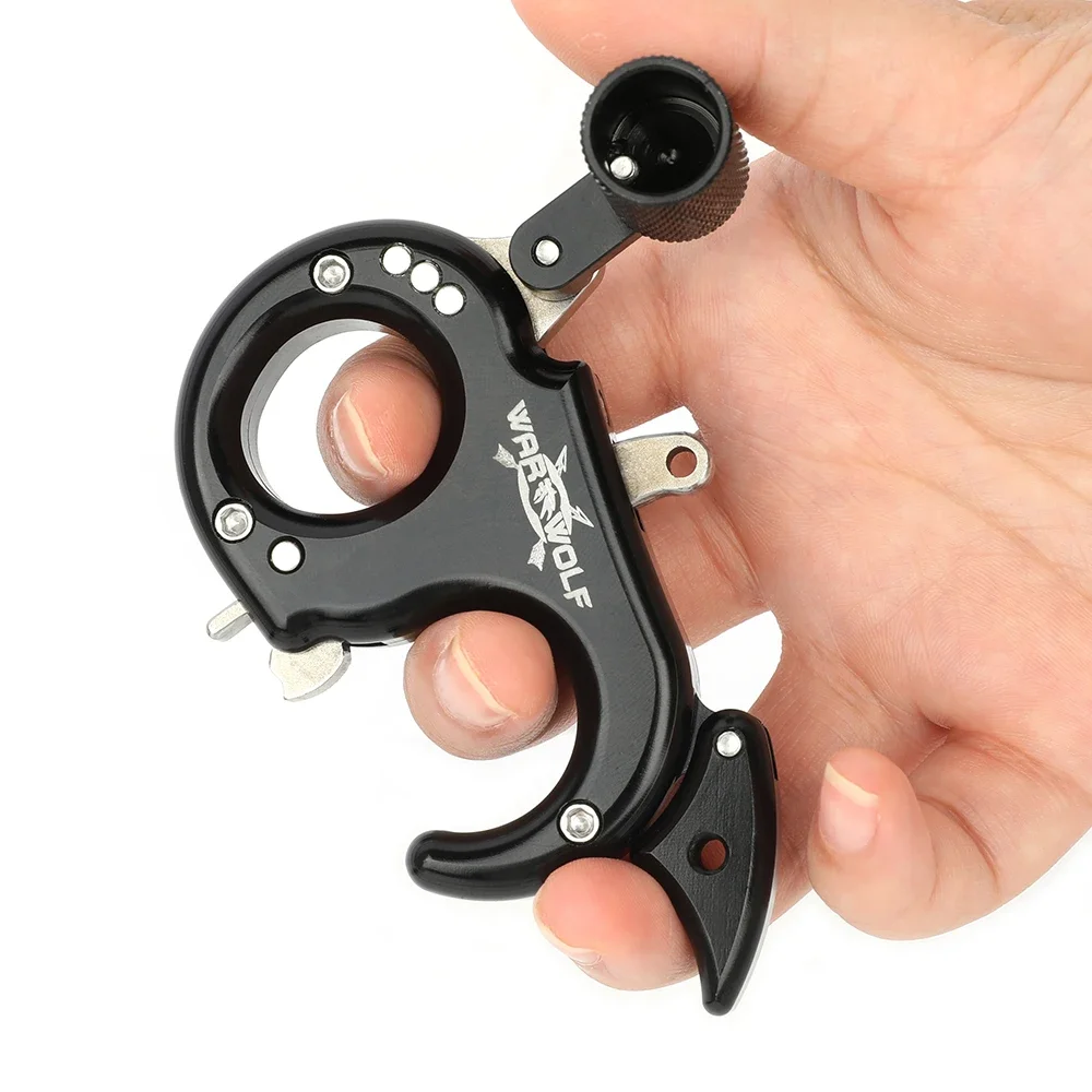 Pinza de agarre de pulgar para mano izquierda/derecha, Ayuda de liberación de arco compuesto de tiro con arco, accesorios de caza, 3 dedos - imagen 3