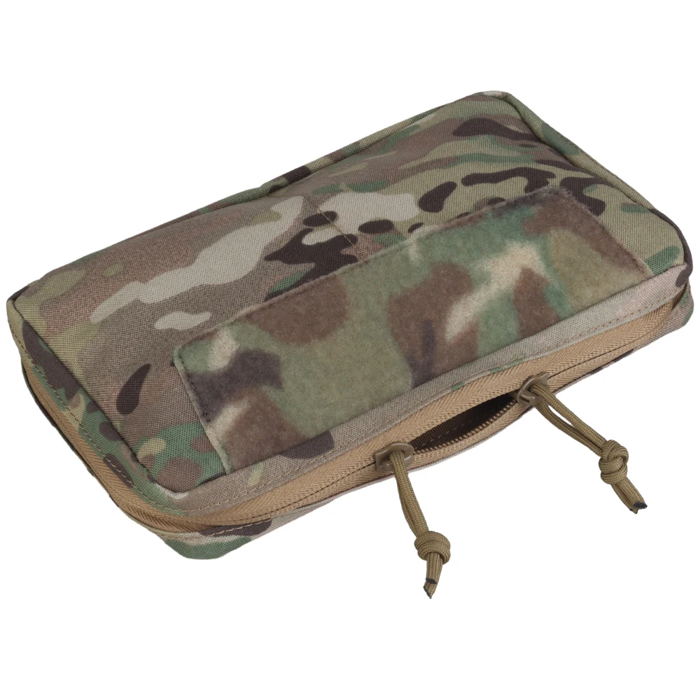 Bolsa de administración táctica Molle, accesorio GP con cierre de cremallera bidireccional, bolsa de utilidad EDC delgada para chaleco de caza y senderismo - imagen 5