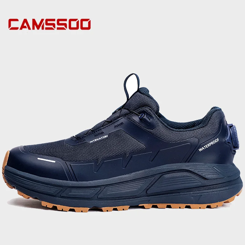 CAMSSOO zapatos de senderismo para hombre, zapatos de caza antideslizantes cálidos de alta calidad para invierno, botas de nieve acolchadas para viajes y deportes al aire libre, botas tácticas