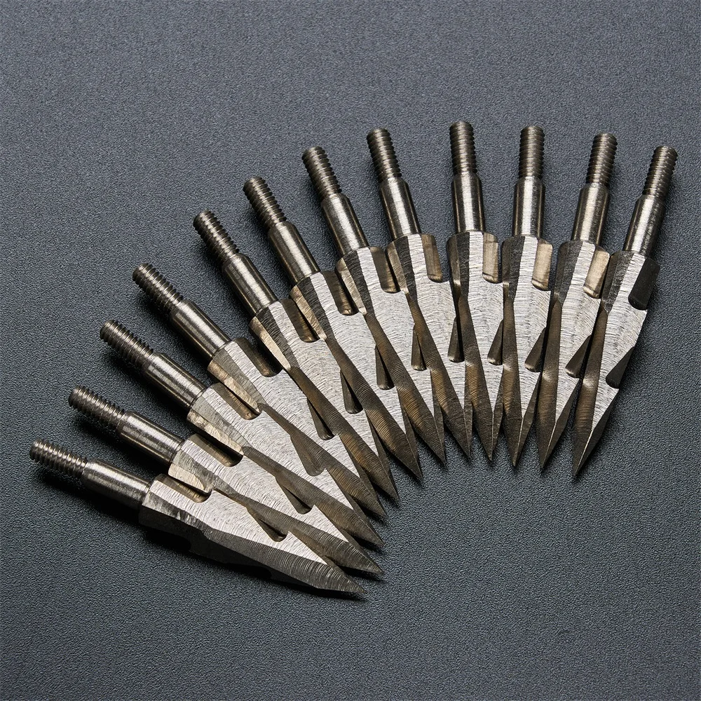 Punta de flecha de caza con arco, 6/12/24 Uds., 150 puntos de punta ancha de objetivo de grano para arco recurvo compuesto, accesorios de caza al aire libre - imagen 2