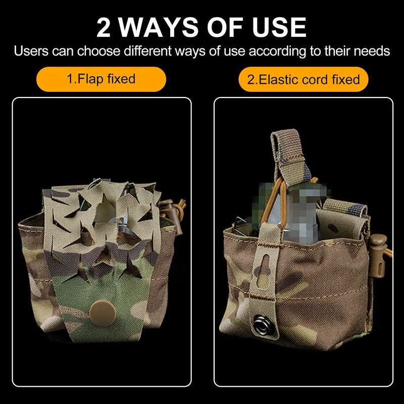 Bolsa táctica para revistas SPUD, bolsa de Radio Molle de camuflaje, bolsas para revistas MOLLE, bolsa GP, chaleco de caza, bolsa de accesorios - imagen 2