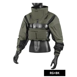 DMGear chaqueta de combate táctica Original de manga larga con bolsa magnética ropa de camuflaje transpirable cómoda caza Camping
