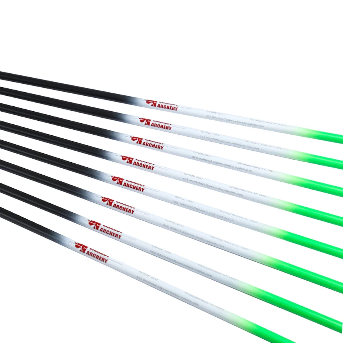 6 uds Linkboy tiro con arco flecha de carbono Sp340 32 pulgadas 5 pulgadas pavo pluma de plátano 100gr puntas arco tradicional caza - imagen 5